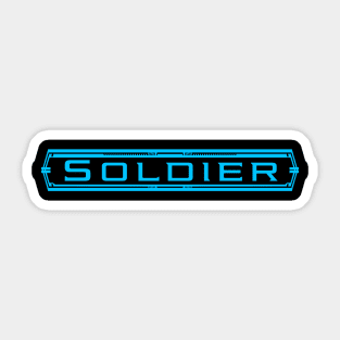 Soldier Sci-Fi Character Sticker